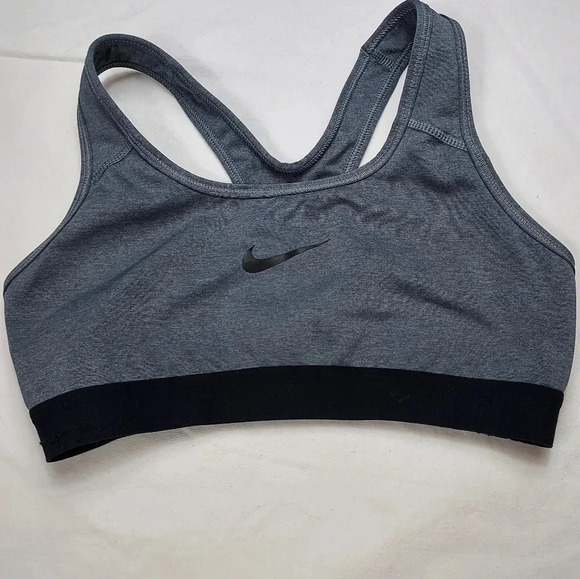 Nike Women's Pro Classic Padded Sports Bra Carbon/Black Color Size Small - Picture 6 of 6